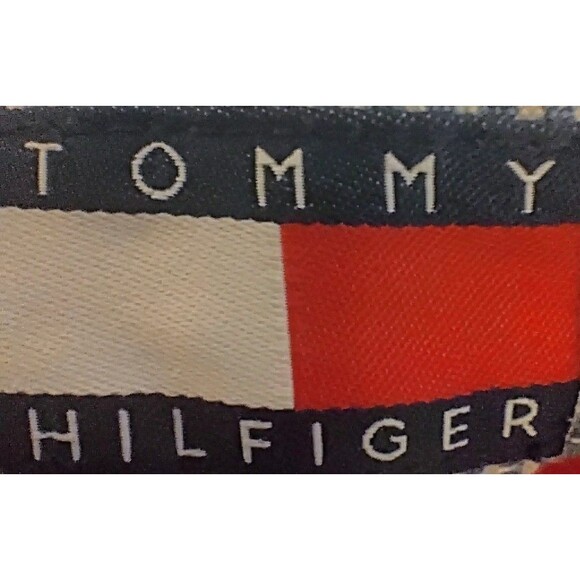 Vintage 90s Tommy Hilfiger Red Denim High Waist Shorts Size 12‎ EUC - Picture 5 of 6